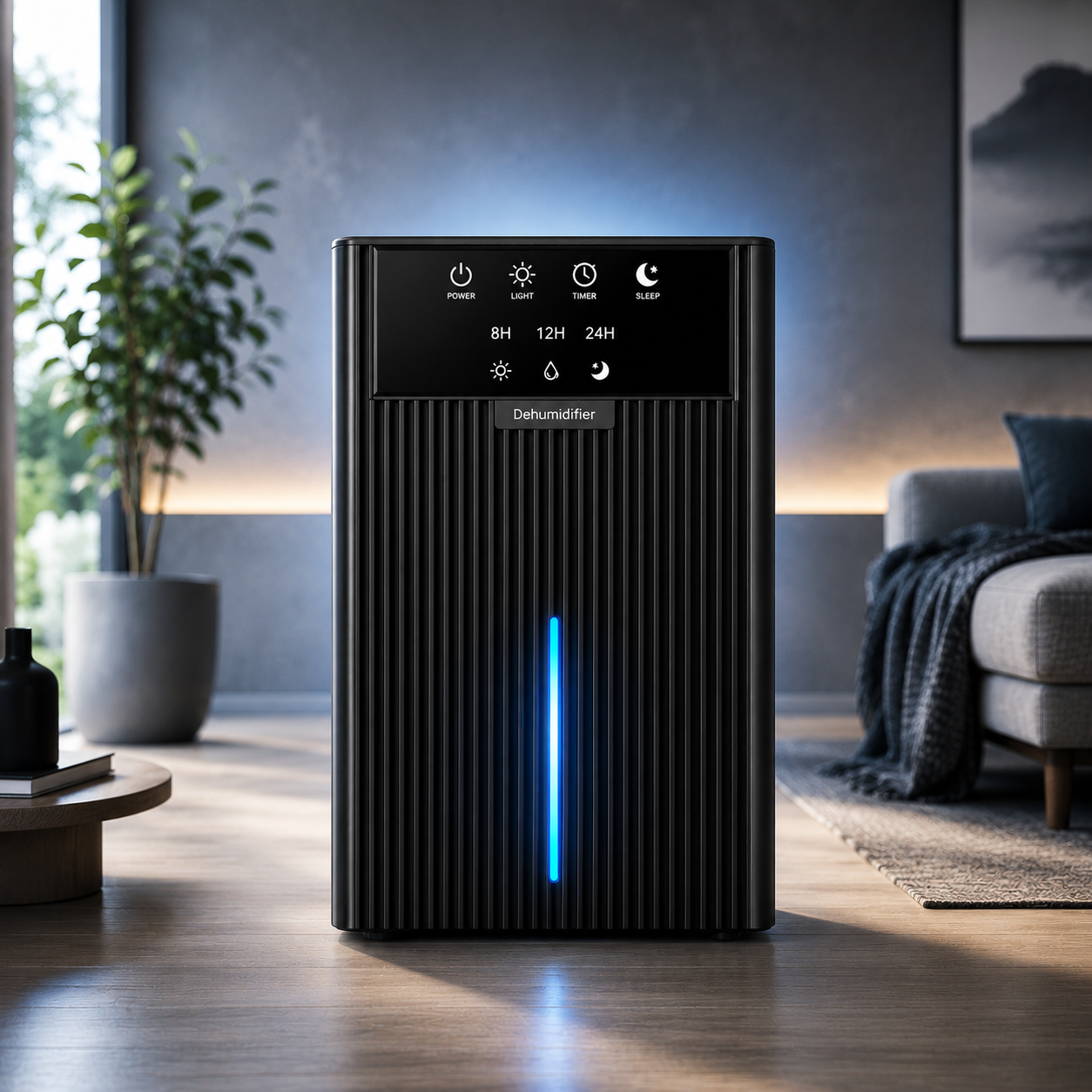 AIRO 2.2L Electric Dehumidifier for Bedroom, Bathroom, Wardrobe, RV & Office, Quiet Damp, Mould & Condensation Remover with Auto Shut-Off