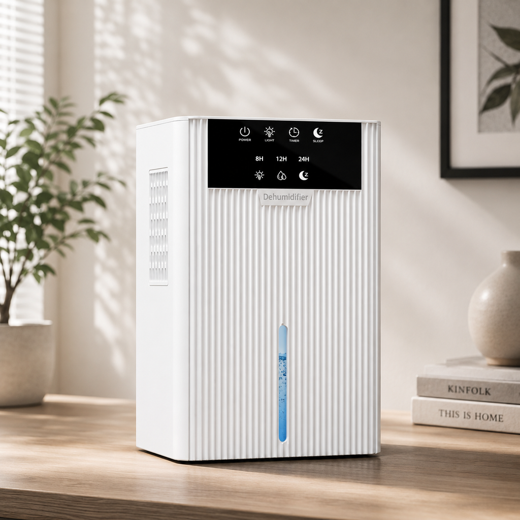AIRO 2.2L Electric Dehumidifier for Bedroom, Bathroom, Wardrobe, RV & Office, Quiet Damp, Mould & Condensation Remover with Auto Shut-Off
