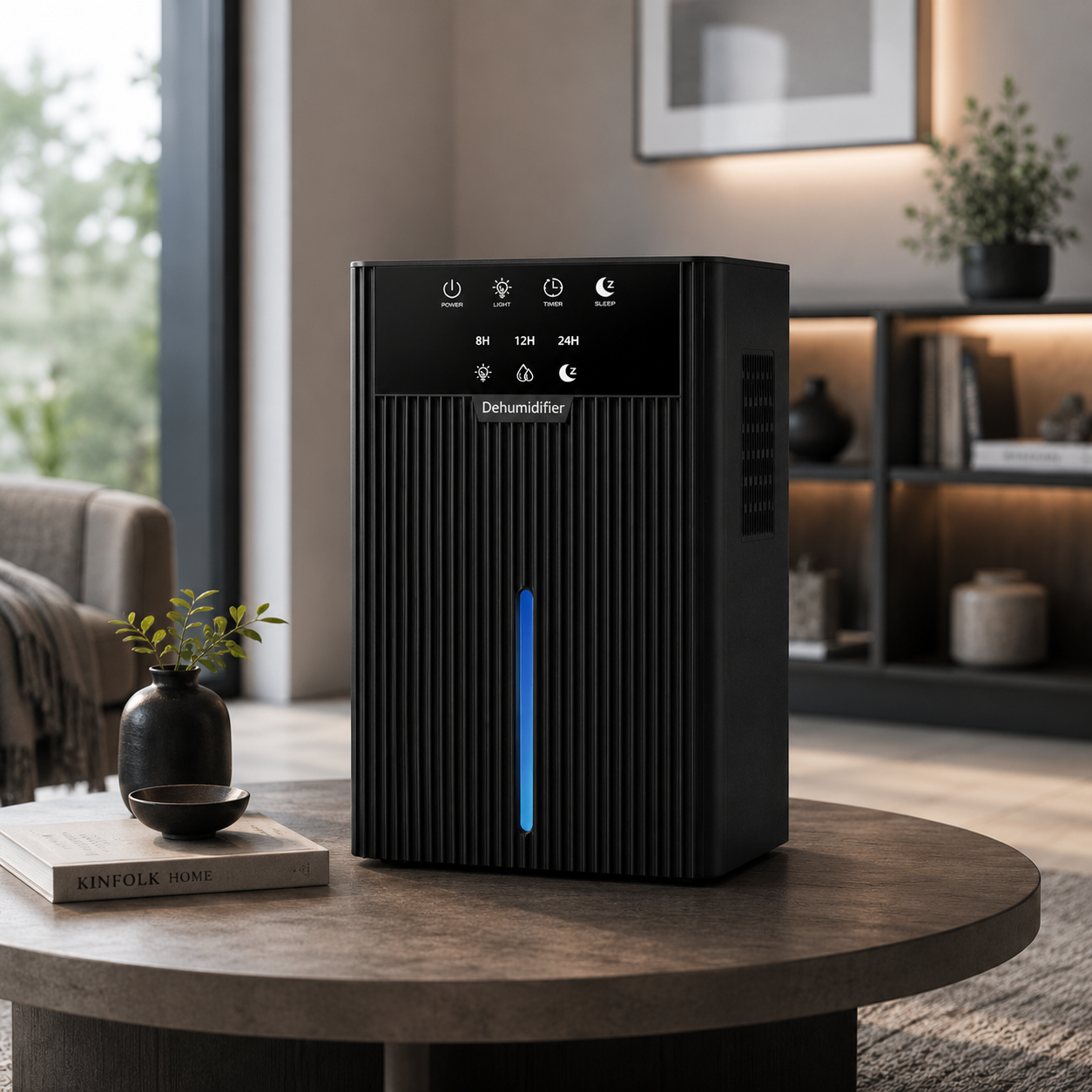 AIRO 2.2L Electric Dehumidifier for Bedroom, Bathroom, Wardrobe, RV & Office, Quiet Damp, Mould & Condensation Remover with Auto Shut-Off