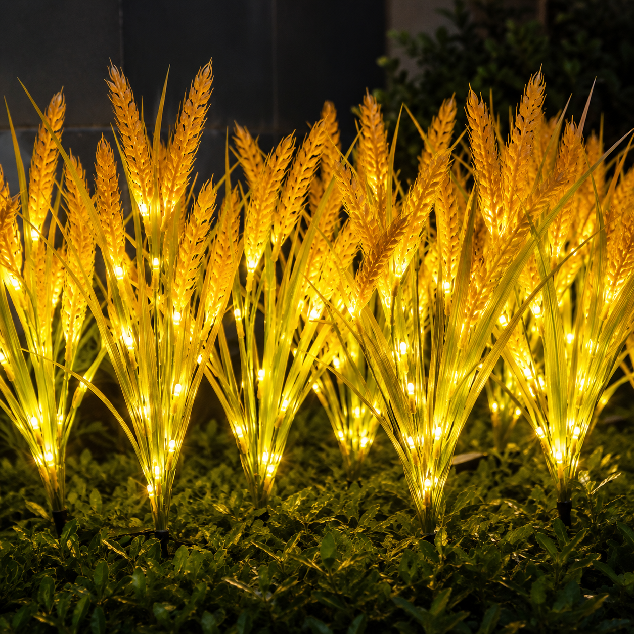 AIRO Solar Wheat Ear Garden Lights, IP65 Waterproof Outdoor Warm White LED Solar Stake Lights for Lawn, Patio, Pathway, Yard, Flower Bed & Garden Decor