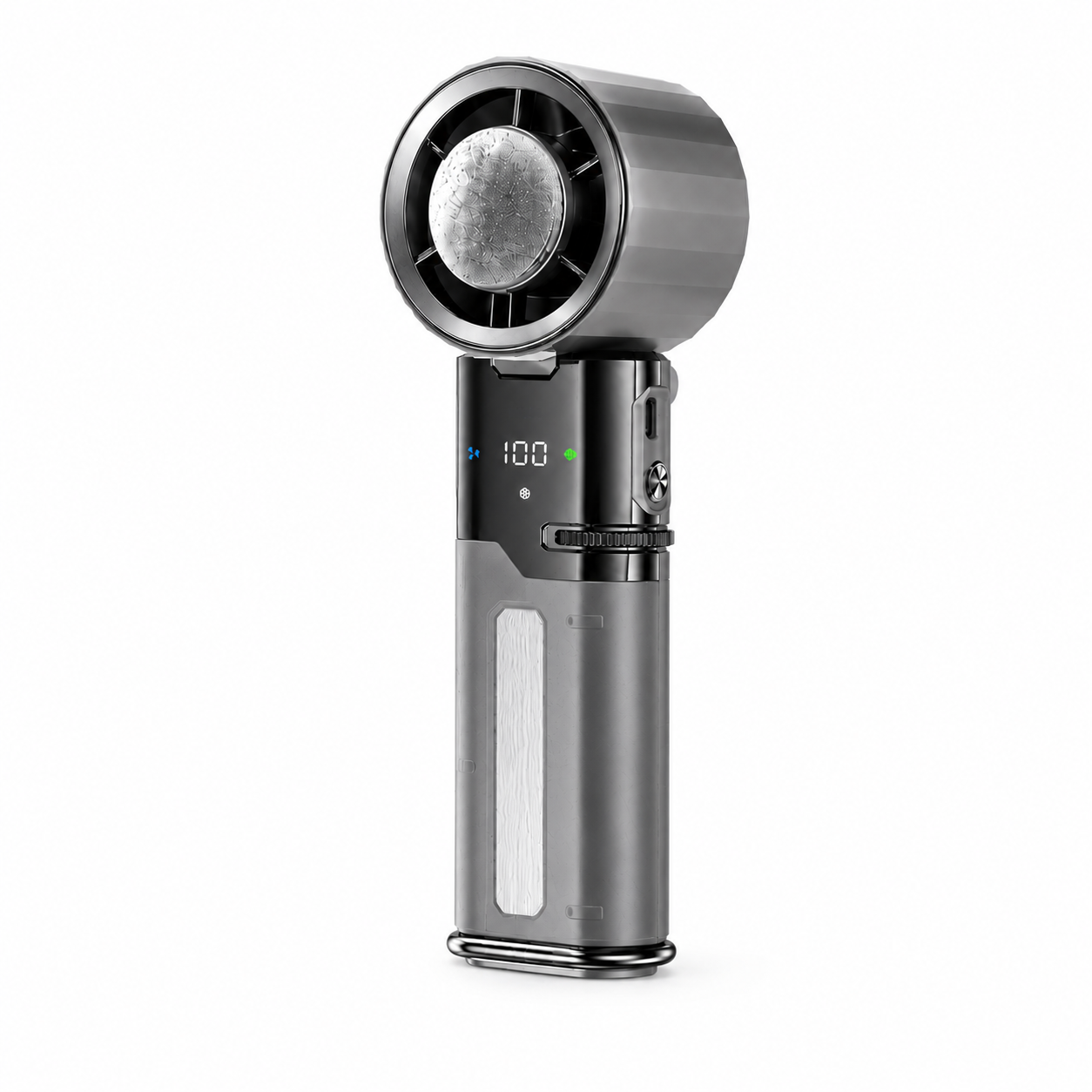 AIRO 6000mAh Handheld Cooling Fan & Power Bank, Portable Rechargeable Turbo Fan with Semiconductor Ice Cooling Plate